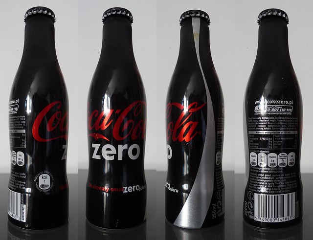 Coca Cola Zero Poland 2009 Coke aluminium bottle