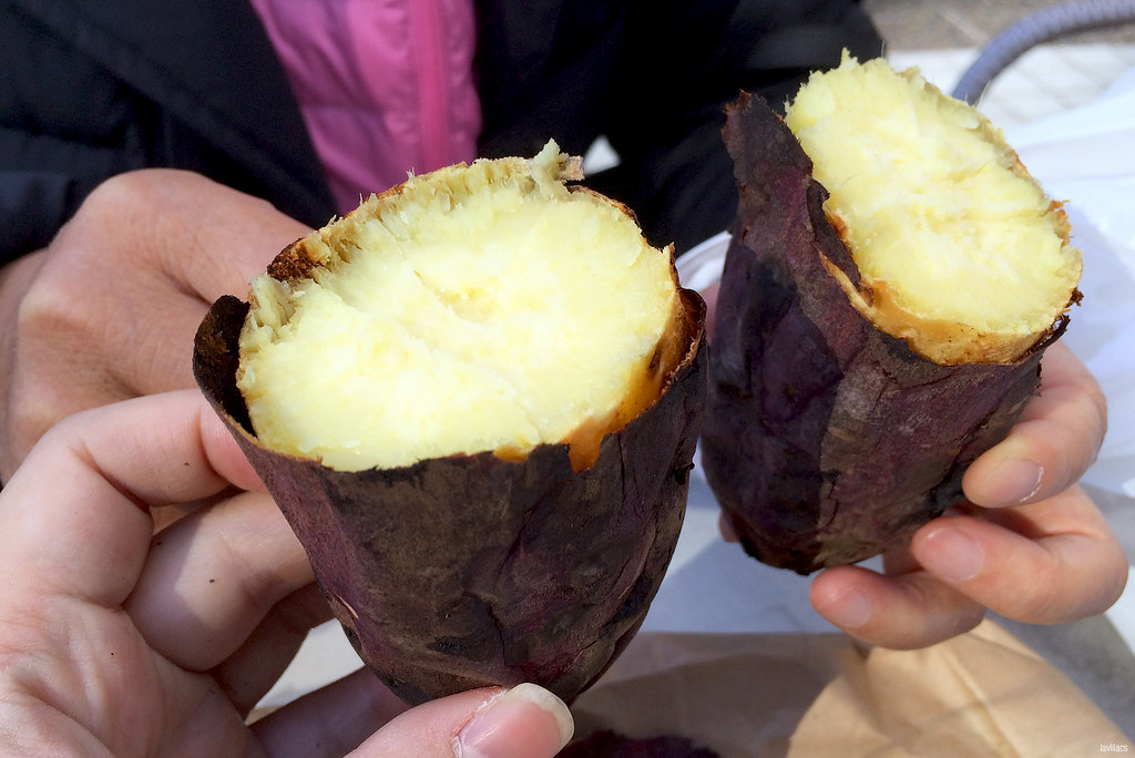 lavlilacs Japan Tokyo Ropponggi Hills Marche roasted sweet potato inside