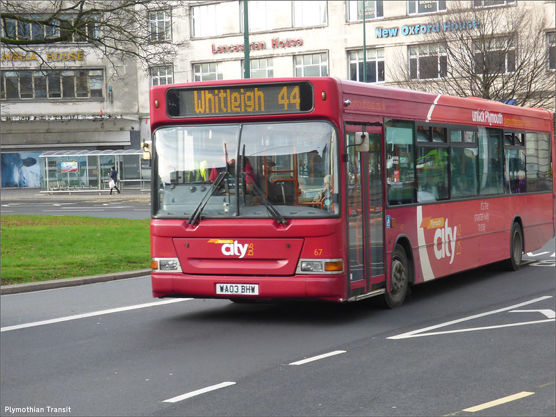 Plymouth Citybus 067 WA03BHW