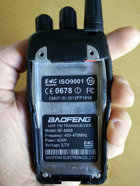 Baofeng BF-888S Back Plate
