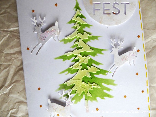 Grußkarte mit Weihnachtsbaum