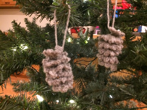 Pine cone ornaments