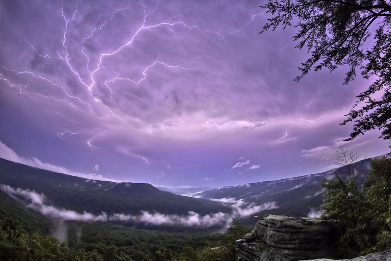 Lightning, Welch Point, Bridgestone Firestone Centennial Wilderness WMA, White County, Tennessee