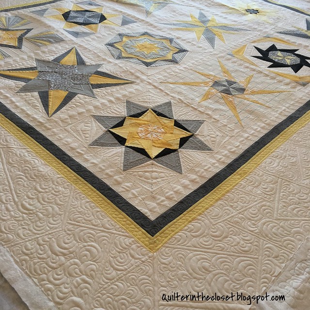 Lucky Star 2013, quilting complete
