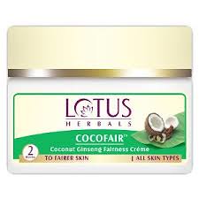 Best ayurvedic fairness cream in India - Lotus herbal’s cocofair cream
