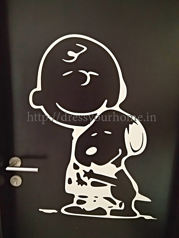 charlie brown and snoopy vinyl sticker