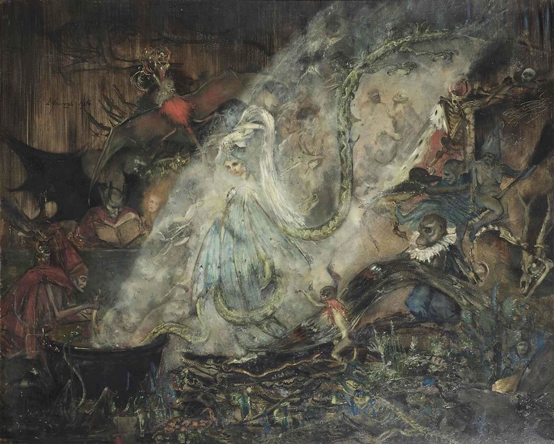 Lizzy Ansingh - Heksenkeuken I, The Witches' Sabbath, 1916