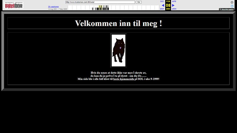 sula hadde beste hjemmeside i 1999