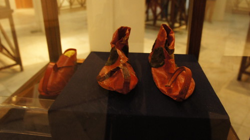 Ancient Egyptian red shoes