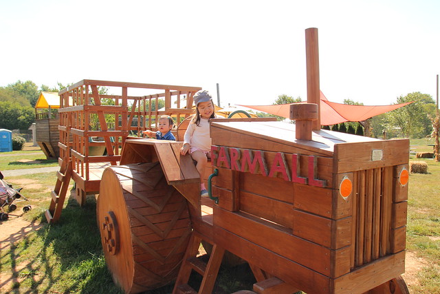 Play wagon at Leesburg Pumpkin Village