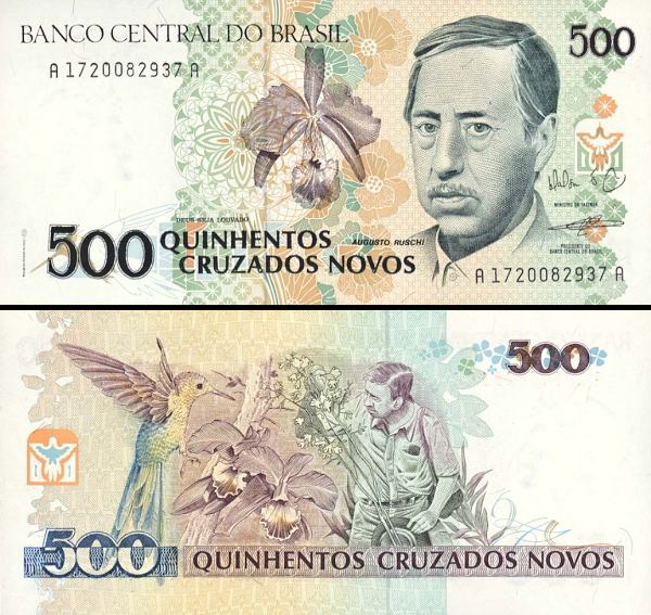 500 Cruzados Novos Brazília 1990, P223