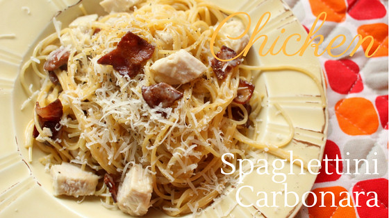 Chicken Spaghettini Carbonara
