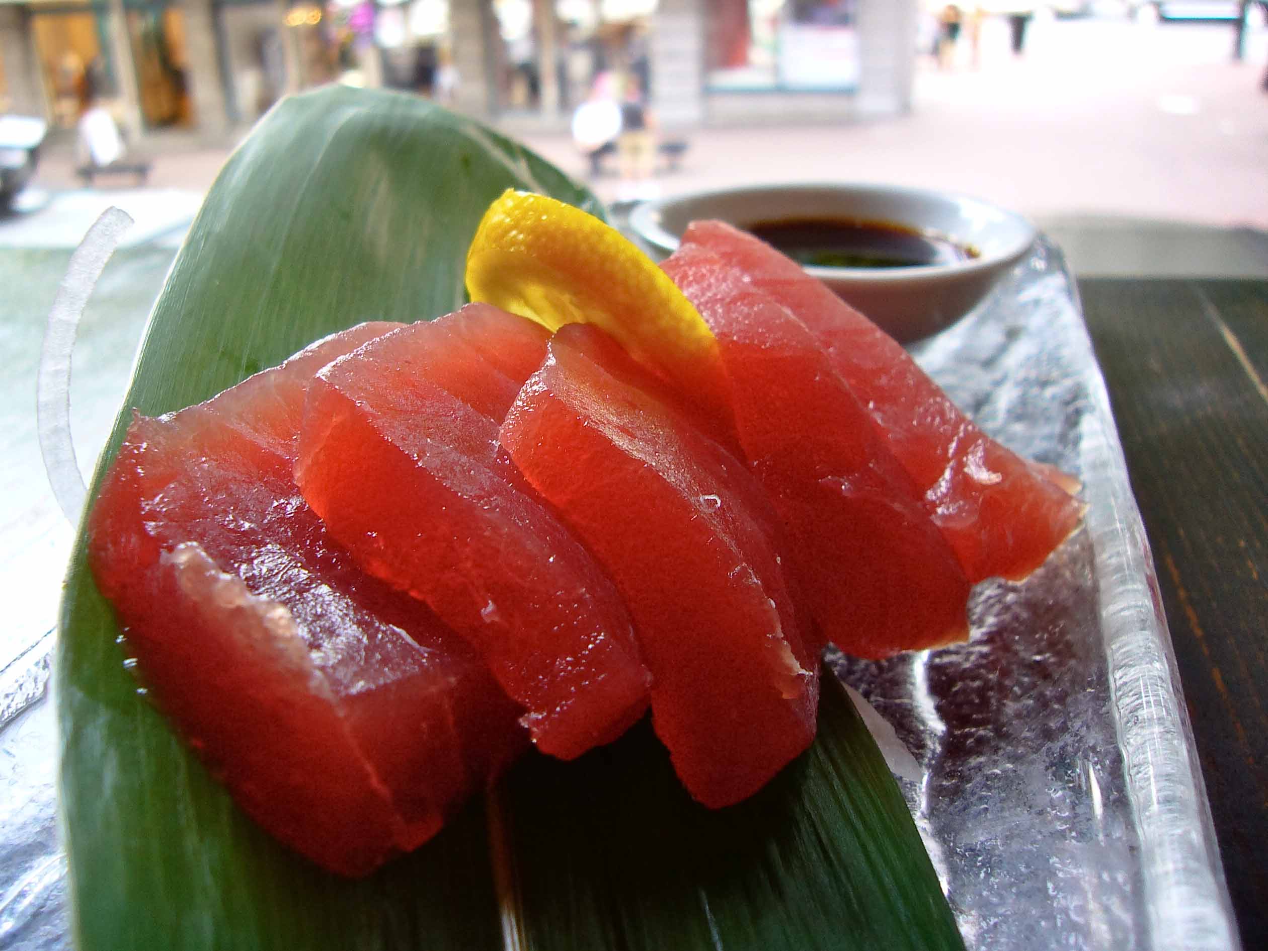 red tuna sashimi