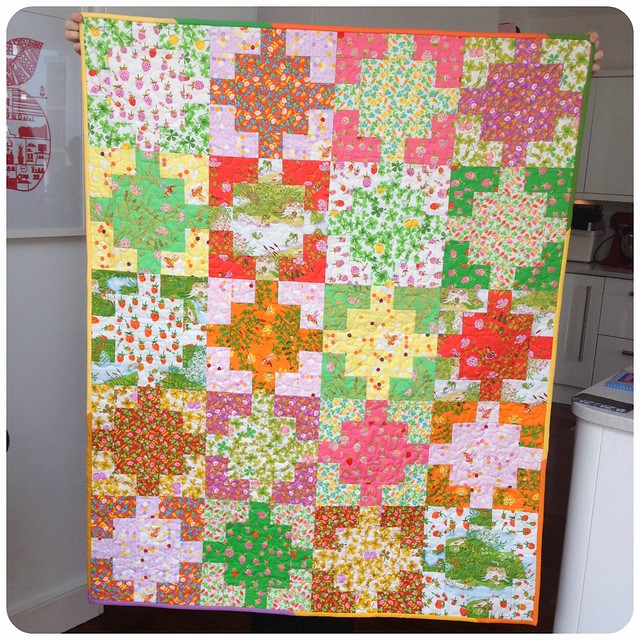 Susan's HR donated quilt to Bee Blessed