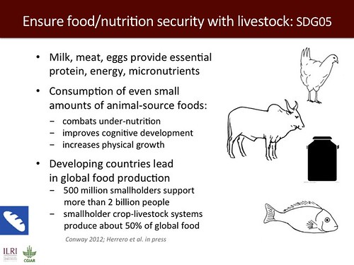 Ensure food/nutrition security with livestock