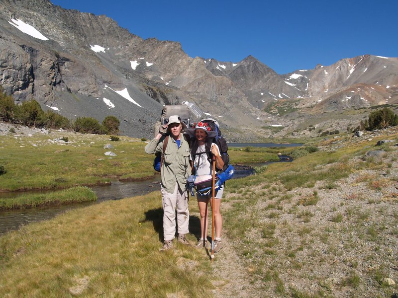 Vicki and I at the Alger Lakes, with Kuna and Koip Peaks on the right