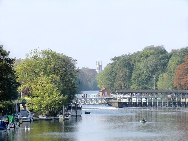 East Molesey Lock and Weir near Hampton Court