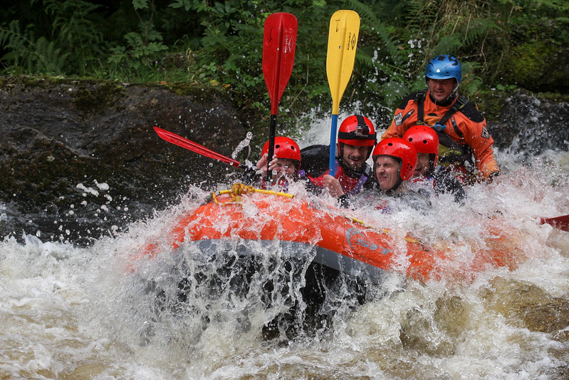 Whitewater rafting in Wales