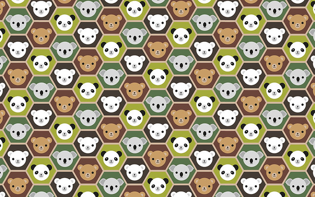 Autumn Bears Desktop & Mobile Wallpaper