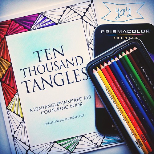 Ten Thousand Tangles: A Zentangle-Inspired Art Colouring Book