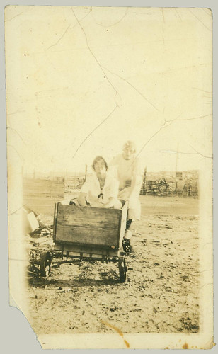 Two Women and a cart