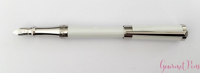 Review ST Dupont Liberté White Pearl Fountain Pen @Iguana_Sell 9