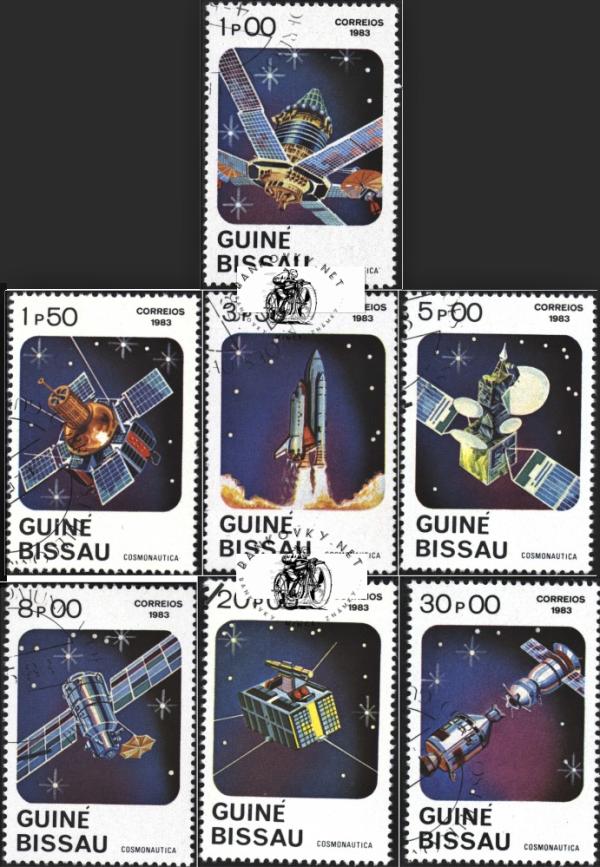 Známky Guinea Bissau 1983 Vesmír razítkovaná séria