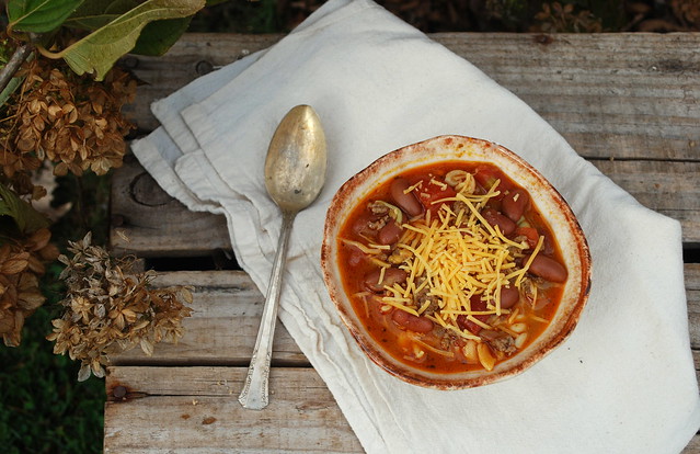 Chili Mac and Cheese Soup