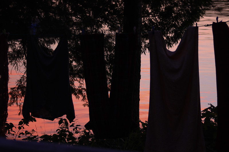laundry on the line