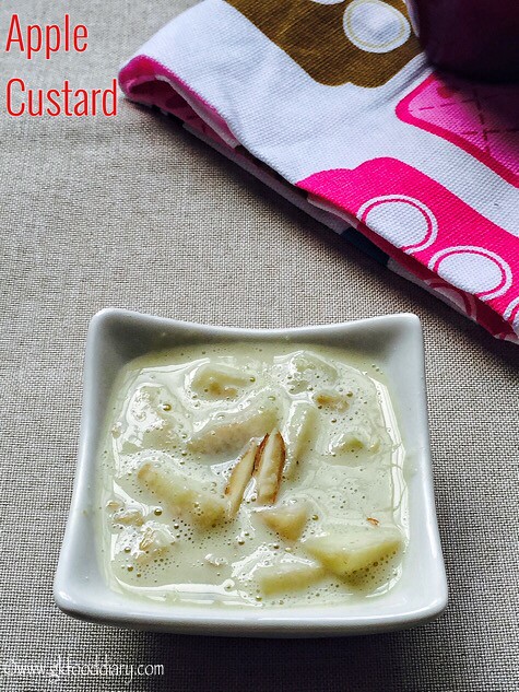 Apple Custard Recipe for Babies, Toddlers and Kids4