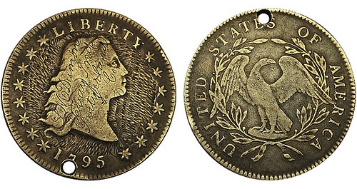 engraved 1795 Flowing Hair dollar