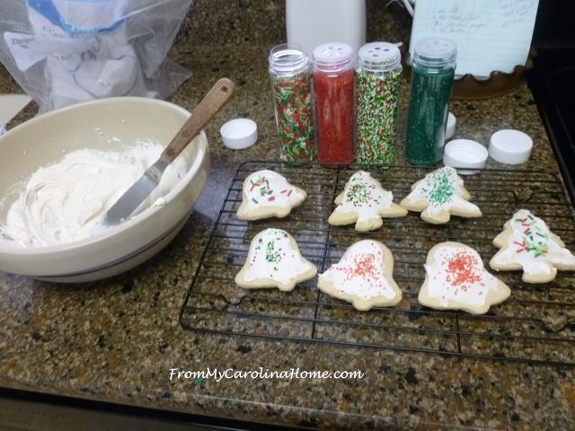 Christmas Vanilla Sugar Cookies ~ From My Carolina Home