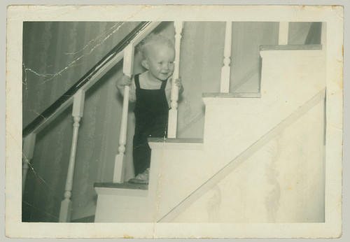 Child on stairs
