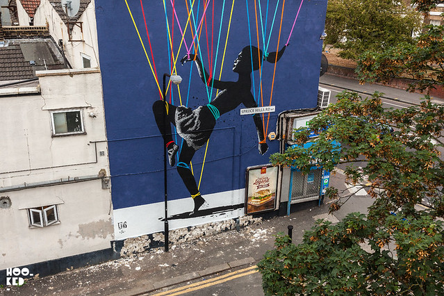Eelus Street Art 'Trip The Light Fantastic' In Walthamstow