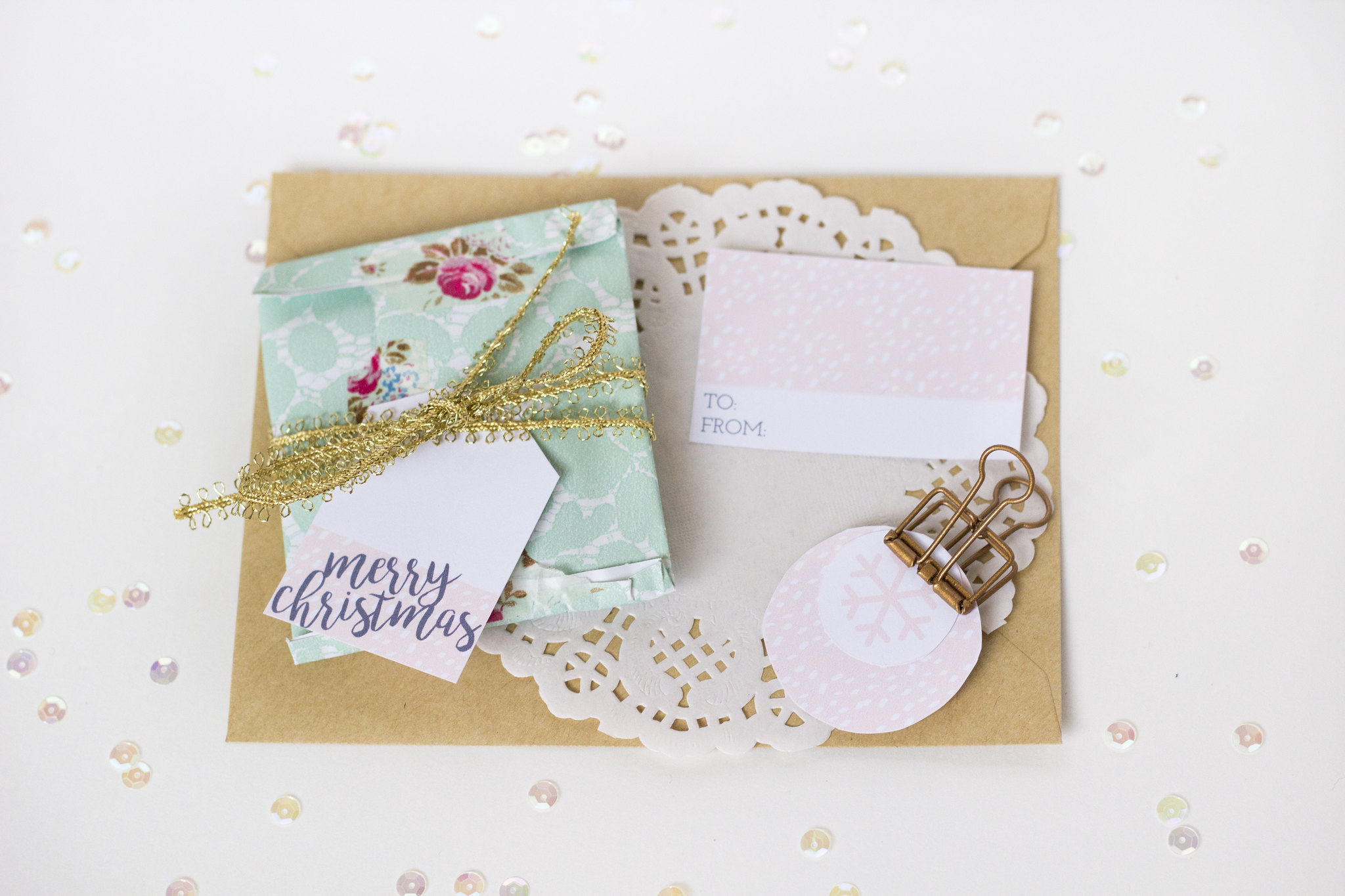 printable blush gift tags