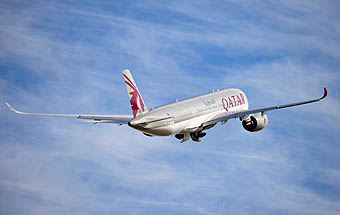 Qatar Airways A350-900 first flight (Airbus)