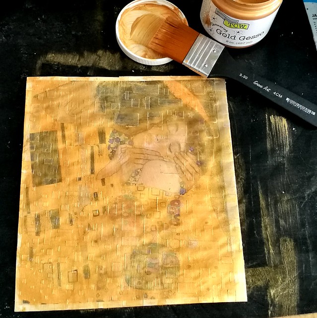 Gold gesso experiments