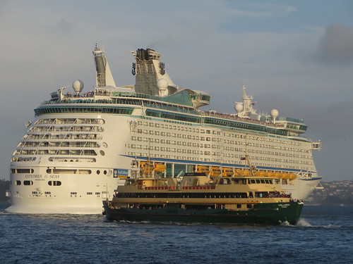 Cruise ship and Ferry