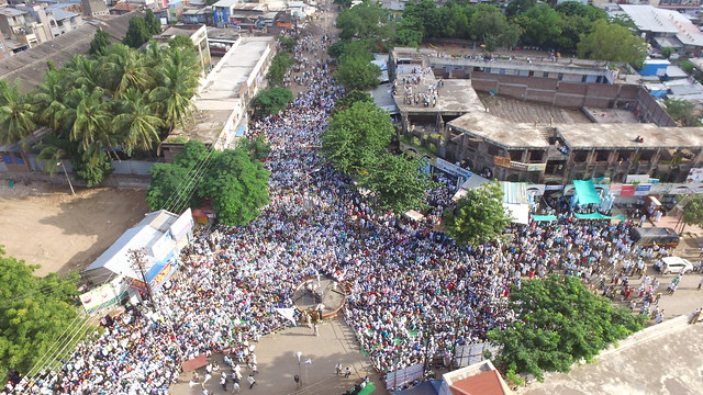 One Lakh people marched in Malegaon demanding reservation for Muslims