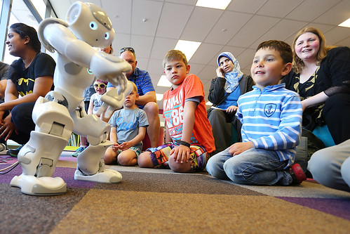 Nao Robots - Fun Palaces at Central Library Peterborough