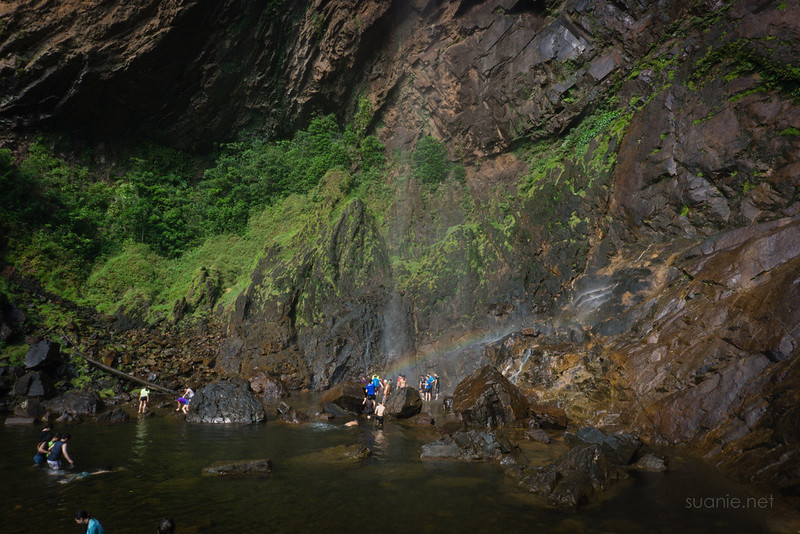 Rainbow Waterfall, Sungai Lembing - low rainbow