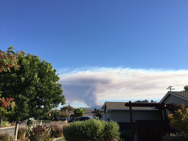 Wildfire in Santa Cruz Mountains