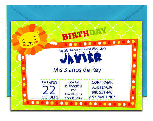 Tarjetas de invitacion fiestas infantiles, niños, personalizadas con foto o personajes preferidos,  a domicilio Lima y provincias de todo el Peru