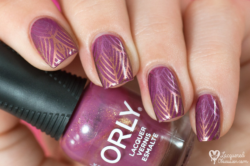 Orly - Hillside Hideout + ombré stamping