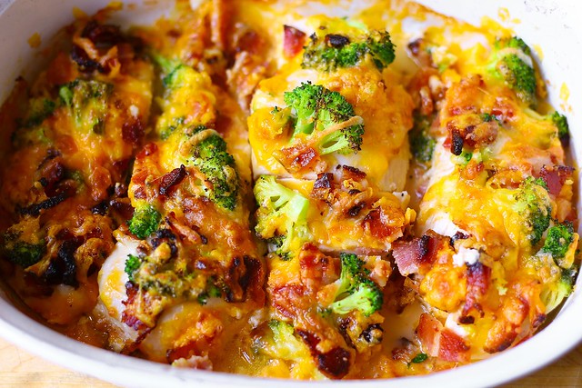 baked cheddar chicken casserole, broccoli chicken bake, gluten free casserole, gluten free recipes