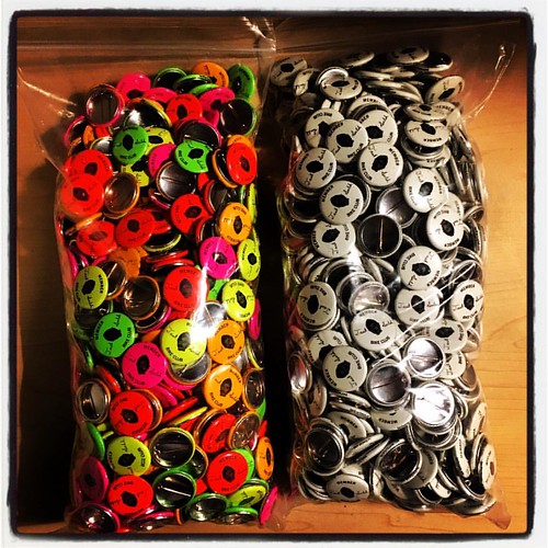 This is what 1000 pins looks like.  Tarik Saleh Bike Club orders shipping now.  tariksaleh.com/tsbc Thanks to @busybeaverbuttonco for being awesome and fast yet again.  #tariksalehbikeclub #tsbc #ridebikestrynottobeanass #pins #buttons #busybeaverbuttonco