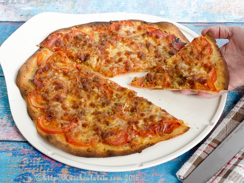 Tomato-Salami Pizza from Curtis Stone