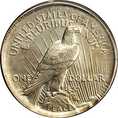 Broadstruck 1922-S Peace Silver Dollar reverse