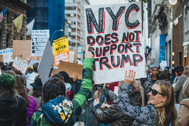 March against Trump, New York City