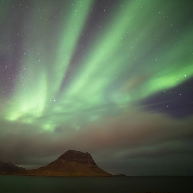 Northern Lights over Kirkjufell, Iceland
